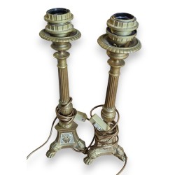 Paire de lampes Piques cièrges