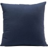 Peacock-print cushion