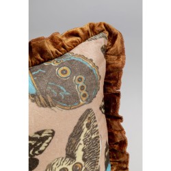 Butterfly-print cushion