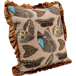 Butterfly-print cushion