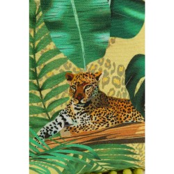 Leopard-print cushion