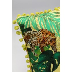Leopard-print cushion
