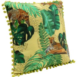 Leopard-print cushion