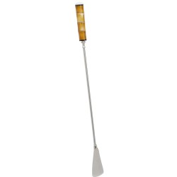 Shoehorn with a bamboo-effect resin handle