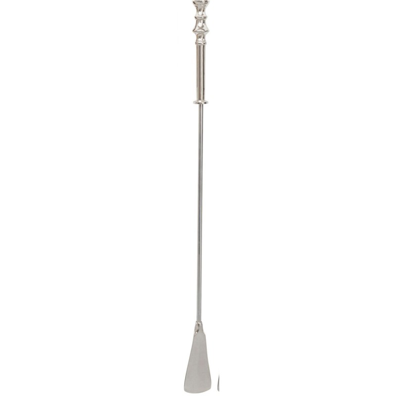 Chrome-plated metal shoehorn