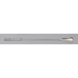 Chrome-plated metal shoehorn
