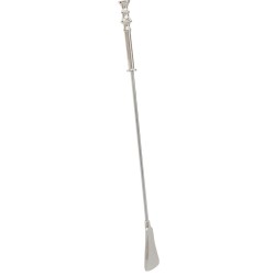 Chrome-plated metal shoehorn