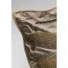 Brown dragonfly embroidered cushion