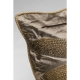 Coussin brodé libellule marron