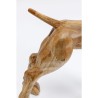 Bull-dog en bois sculpté