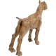 Bull-dog en bois sculpté