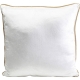 Coussin brodé libellule blanc