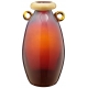 Vase Murano mauve et orange à anses