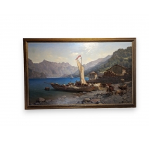 Tableau "Walensee" signé Guil. WINTZ 1869