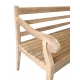 Banc de jardin en teck, 2 places