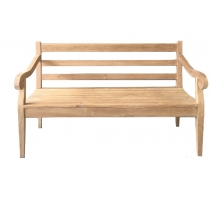 Banc de jardin en teck, 3 places