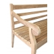 Banc de jardin en teck, 3 places