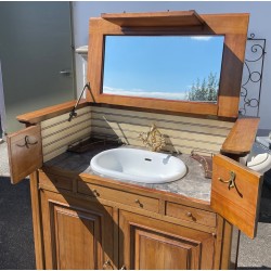 Meuble lavabo 2 portes et 2 tiroirs