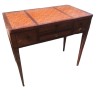 Directoire-style dressing table with diamond-pattern inlay