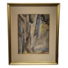 Aquarelle "Abstrait" signé R Th B 50