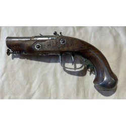 Flint-fired travel pistol