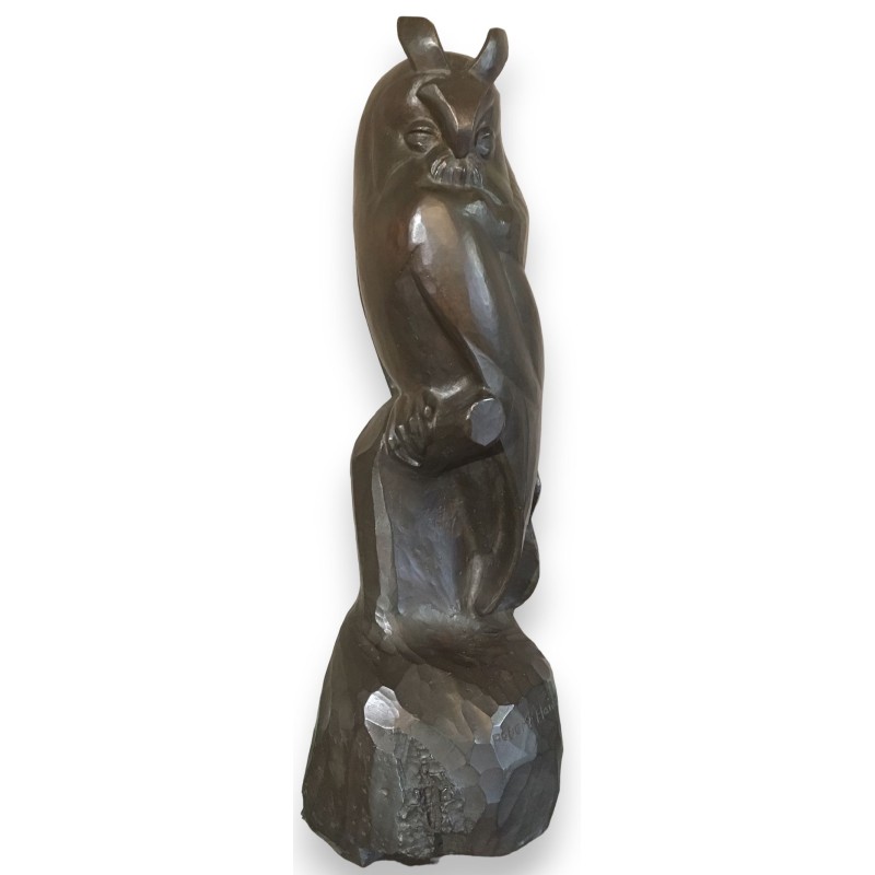 Bronze \"Hibou moyen-duc\" signé Robert HAINARD