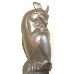 Bronze \"Hibou moyen-duc\" signé Robert HAINARD