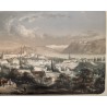 Engraving entitled ‘Lausanne’ by CUVILLIER