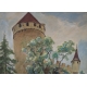 Aquarelle "Château de Lucens" signé Th. APPIA