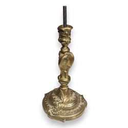 Napoleon III brass candle holder