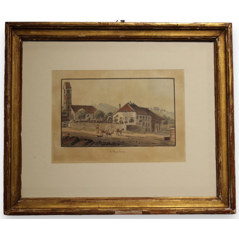 Engraving ‘Oberbipp’ by WEIBEL