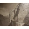 Tableau sépia \"Lac des 4 Cantons\" signé G. CLOSS