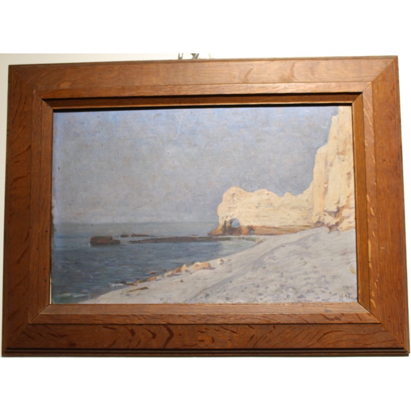 Tableau \"Porte d\'Amont\" signé H. HAVET