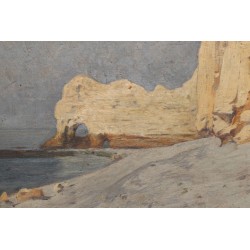 Tableau \"Porte d\'Amont\" signé H. HAVET