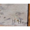 Tableau \"Porte d\'Amont\" signé H. HAVET