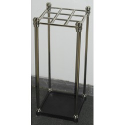 Porte parapluie carré en aluminium et fonte