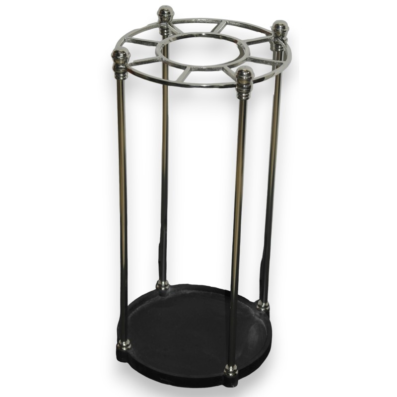 Porte parapluie rond en aluminium et fonte