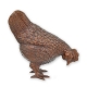 Poule en bronze