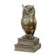 Bronze Hibou sur des livres