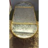 Table basse ovale en trois parties