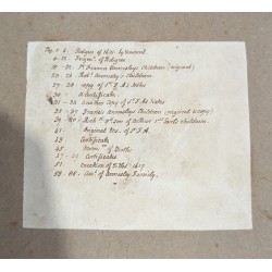Livre d\'archives familliales daté 1621