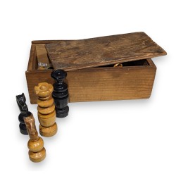 Pions de jeu d\'échec en buis