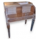 Bureau cylindre style Louis XVI en plexiglas