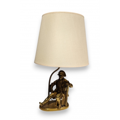 Lampe de table Napoléon assis signée MOREAU