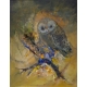 Tableau "Hibou" signé Jacques VALBRUN