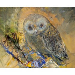 Tableau \"Hibou\" signé Jacques VALBRUN