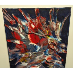 Tableau \"Composition abstraite\" signé GOMIDAS