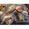 Tableau \"Composition abstraite\" signé GOMIDAS