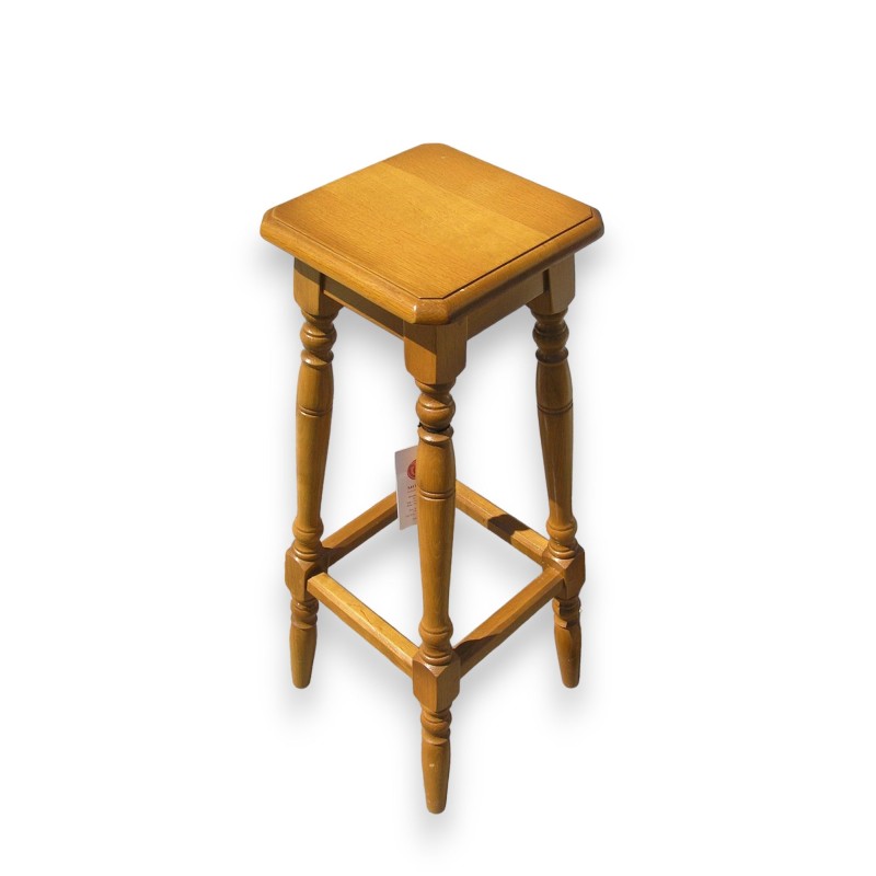 Oak bar stool with turned legs by Moinat SA – Antiques and home décor