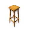 Oak bar stool with turned legs by Moinat SA – Antiques and home décor